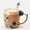 Rose Blue Coffee Cup, 11 OZ, variant on Handicraft Crystal Glass 3D Flower Cups Tea Mug With Tea Spoon Women Coffee, Tea, Juice, Beer, Milk Hot And Cold Drinks Use Gift Package. (Red Rose-Tal)
