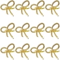 thumbnail image 2 of 36 Piezas Anillo de Servilleta de Oro Simple Mariposa Pajarita Servilleta Hebilla Hotel Restaurante Anillo de Tela de Boca Anillo de Servilleta de Metal, 2 of 5