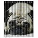 thumbnail image 1 of Adorable cortina de ducha de cachorro pug cortina de ducha impermeable 150x180 cm c--25212 (hy), 1 of 2
