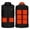 9 Heating Zones-Black, variant on Gamivast Heated Vest for Women And Men Qulited Theraml Stand Collar Sleeveless Padded Jackets Multiple Heating Zones And 3 Leveles Loose Hiking 2 Control Washable Usb Coats Pockets no Power Bank