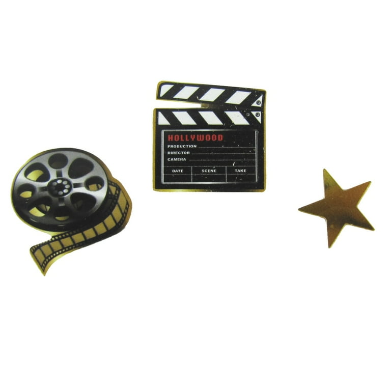 Film Reel Clapboard Birthday Table Confetti Hollywood Party Decor Star Supply Film Reel Clapboard Birthday Table Confetti Hollywood Party Decor Star Supply