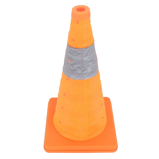 Cono De Seguridad De Tráfico, Cono De Seguridad De Estacionamiento Plegable Portátil 45x24,5x24,5 Cm Reflectante Para Carretera