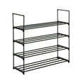 thumbnail image 2 of Hassch 4-Tiers Metal Shoe Rack, Iron Shoe Tower Shelf Storage Organizer for Bedroom Entryway Hallway, Black, 2 of 6