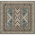 thumbnail image 6 of SAFAVIEH Classic Vintage Clarette Chevron Bordered Area Rug, Slate/Beige, 4' x 6', 6 of 9