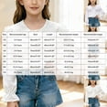 thumbnail image 3 of Povozer Back To School Clothes Boys Girls' White Long Sleeved Cotton Shirt—stylish Base Layer Featuring A Doll Suitable For Spring,Size 9-10 Years,Beige, 3 of 4