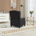 thumbnail image 4 of Tabaray Recliner Chair, Modern Upholstered Leisure Chair, Recliner Accent Chair with Lumbar Support for Living Room and Bedroom (Black), 4 of 9