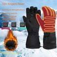thumbnail image 2 of Double-sided Electric Heating Gloves Rechargeable Men's Lithium Battery Heating Reflective Electric Warm Self-heating Five-finger Electric Heating Gloves Motorcycle, 2 of 6
