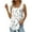 White, variant on TSADFHJI Athletic Tops Women Tight Summer Vest Loose Pleated Square Neck Sleeveless Top Curved Hem Loose Large Size Women's Top S White