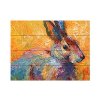 Marion Rose 'Bunny IV' Wood Slat Art