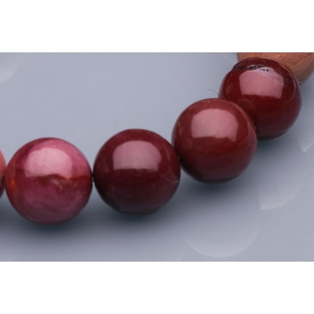 Mookaite Round Beads (Round - Shaped Mookite Beads Semi Precious Gemstones Size: 12x12mm Crystal Energy Stone Healing Power for Jewelry)