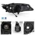 thumbnail image 2 of AKKON - Fits 2019-2021 Chevy Malibu [Halogen Type] Projector Chrome Headlights Driver Left Side Replacement 19 20, 2 of 6