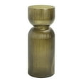 thumbnail image 2 of Better Homes & Garden Green Translucent Ribbed Glass Tabletop Vase, 2 of 6