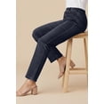 thumbnail image 2 of Roaman's Women's Plus Size Petite Plus Size Comfort Stretch Straight Leg Jean, 2 of 6