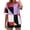 Multicolor, variant on Womens Plus Size T Shirts Loose Fit Short Sleeve Tees Blouse Crew Neck Color Block Summer Tops 2026 Fashion Clothes