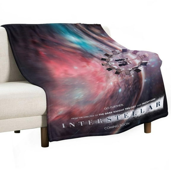 Interstellar Movie Luxury Flannel Blanket - Super Soft Anti-Static Plush Warm Blanket for Sofa Bed - Extra Large Cozy Blanket for Men and Women, Home Decor Gift.