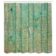 thumbnail image 3 of Ambesonne Egypt Shower Curtain, Hieroglyphs Wooden Board, 69"Wx84"L, Seafoam, 3 of 5
