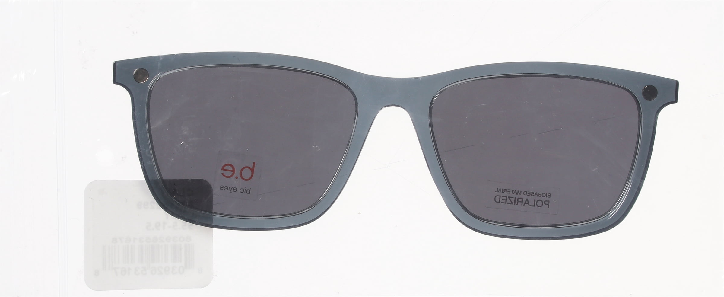 Bio Eyes Men's Clay Sunglasses Clip Only, Gray