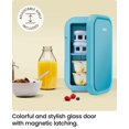 thumbnail image 2 of ICEMAN Portable Mini Fridge w/ 8 355 ml (12oz) Can Capacity, Cools and Heats, Car Plug Included - Blue, New, 2 of 9