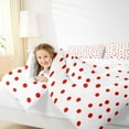 thumbnail image 4 of Manfei Cartoon Polka Dots Bedding Comforter Set,Fashion French Style Twin Comforter Sets,Hotpink White Bedding Set For Children,Breathable Home Decor Reversible,2-Piece, 4 of 8