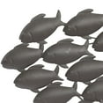 thumbnail image 6 of DecMode Dark Brown Metal Swimming Fish Wall Decor, 6 of 15