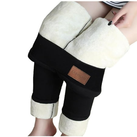 

Fashion Women Warm Leggings Pants Winter Thick Stretch Lined Warm Brushed Tights Fleece Pants Maternity Outfits for Women Winter