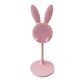 thumbnail image 1 of Lindo soporte para teléfono celular, soporte ajustable para teléfono con forma de conejito para escritorio, compatible con estuche grueso (rosa), 1 of 5