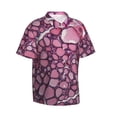 thumbnail image 2 of Cellular Hawaiian Shirts For Men, Summer Short-Sleeve Relaxed-Fit Button-Down Shirts Large, 2 of 9