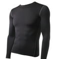 thumbnail image 1 of Camiseta interior térmica de manga larga ajustada con capa base de felpa para hombre, camiseta interior de invierno, 1 of 8