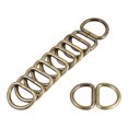 thumbnail image 4 of Unique Bargains Metal D Ring 0.98" Buckle for Hardware Bags Belts Craft DIY Accessories Bronze Tone 12pcs, 4 of 5