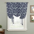 thumbnail image 2 of Vintage Floral Balloon Curtains for Windows, Bedroom Curtains 54 Inch Length, Spring Country Botanical Flowers Simple Tie Up Curtains Panels Thermal Insulated Bathroom Curtains Window 42"x54", 2 of 8