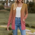 thumbnail image 2 of VISALY Long Cardigans Button Down Cardigans 2025 Fall Fashion Cardigan Lightweight Soft Knit Cardigan Long Sleeve Open Front Coat with Pockets Thin Cardigans Lightweight Cute Cardigans Brown Xl, 2 of 6