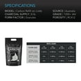 thumbnail image 4 of AC Infinity Premium Activated Carbon, 8 lb. Australian Charcoal Supply Replacement for 4” and 6” Refillable Carbon Filters, Air Filtration Odor Scrubbing for Use in Grow Tents, Grow Rooms, Hydroponics, 4 of 4