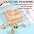 thumbnail image 4 of Txkrhwa 50PCS 1 Inch Wood Blocks for Crafts Pine Wooden Cubes Unfinished Wood Square Craft Cube Natural Wooden Blocks for Model Making Crafts DIY Projects, 4 of 9