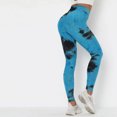 thumbnail image 4 of SONXAHE Women's Tie Dye Textured Leggings High Rise Slim Cut Daily Gym Training Pants, 4 of 7