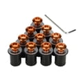 thumbnail image 1 of Almencla 10 Pieces Motorcycle Mounting Aluminum Windshield Screws, Motorcycle Screws Orange, 1 of 8