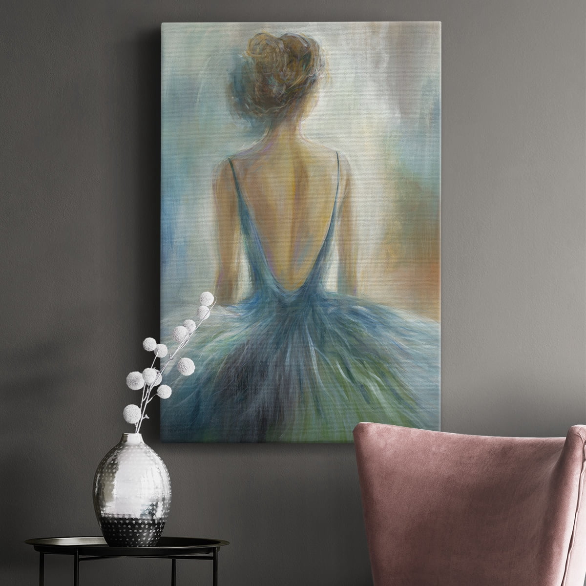 Lady in Blue Premium Gallery Wrapped Canvas - Ready to Hang