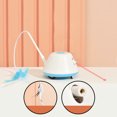 thumbnail image 3 of Pet Cat Led Infrared Teasing Stick Feather Fishing Rod Automatic Entertaining Turntable Pet Electric Toy, 3 of 9