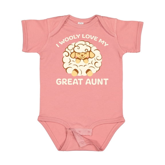 Inktastic I Wooly Love My Great Aunt Boys or Girls Baby Bodysuit