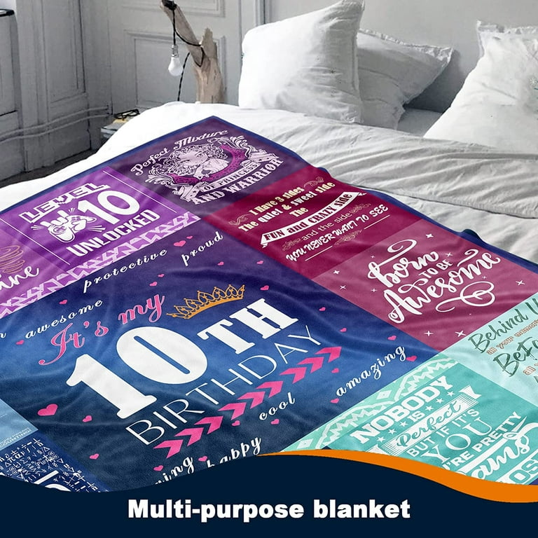 18th Birthday Gifts for Girls Throws Blankets 60X50 - Gifts for 18 Year  Old Girl - 18 Year Old Girl Birthday Gifts Ideas - Happy 18th Birthday Gift