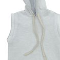 thumbnail image 6 of 1/12 Men Sleeveless Hoodie Retro Costume for 6" Male Action Figures Dress up White, 6 of 8