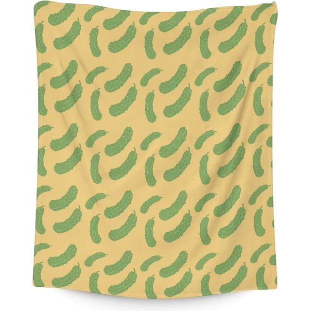 LHSHID Pickle Blanket Gifts Funny Throw Blanket for Adults Kids Lightweight Plush Soft Cozy Warm Flannel Blankets for Bed Couch
