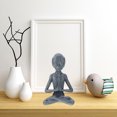 thumbnail image 4 of unbranded Estatua De Meditación En Plástico Negro Para Jardín Y Hogar Único, 4 of 6