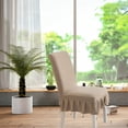 thumbnail image 5 of 2Pcs Chair Covers for Dining Room Chair Covers With Skirt Dining Chair Covers Stretch Kitchen Chair Covers, 5 of 5