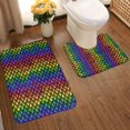 thumbnail image 2 of Yiaed Dragon Scales Print Bathroom Mat Set 2 Pieces Mat Anti-Skid Pad Ultra Soft and Absorbent Bathroom Bath Mat Contour Bath Rugs for Toilet Base, 2 of 6