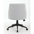 thumbnail image 3 of Boss Office Products Boyle Poly-Linen Guest Chair with Casters in Grey, 3 of 5