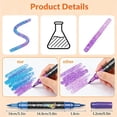 thumbnail image 3 of 24/48/72/96 Colors Glitter Effect Brush Markers, Glitter Markers for Adults, Metallic Glitters Dual Tip Marker for Cards, DIY Crafts, Writing, Adults Coloring Books, Art Supplies Scrapbooking (96), 3 of 9