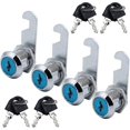 thumbnail image 1 of Cerraduras de leva de seguridad Reemplazos de cerradura de buzón Cerradura de gabinete de leva cromada de aleación de zinc con llaves - para casillero, cajón, armario, caja de herramientas,, 1 of 5