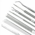 ZIZZON 7 Pcs Ingrown Toenail File and Lifters set, Stainless Steel