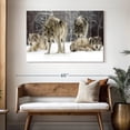 thumbnail image 3 of Elephant Stock Wolf Pack Wall Art - Horizontal Canvas Wall Art - Living Room Wall Decor - Animal Canvas - Brown And Gray Decor - 48" x 32", 3 of 8
