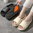 thumbnail image 4 of Cozy Water Slide In Home Slippers For Couples Open Toe Indoor Bath Spa Slippers With Sole, 4 of 4